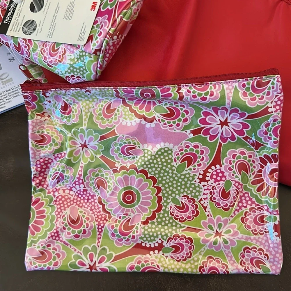 NWT Kalencom Laminated Buckle Diaper Bag, Gypsy Paisley Cotton Candy
